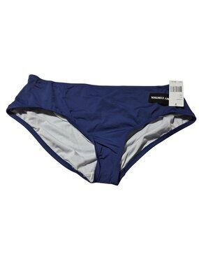 24th & Ocean Navy Swim Bottom Plus Size 16W Tummy Control Swimwear Swimsuit